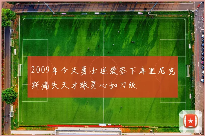 2009年今天勇士逆袭签下库里尼克斯痛失天才球员心如刀绞