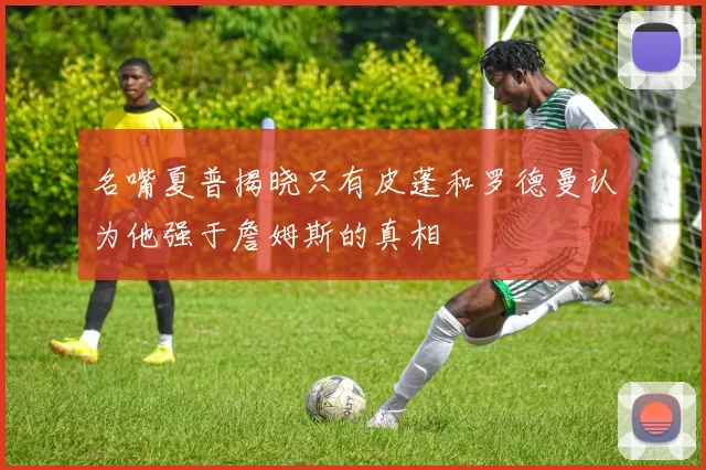 名嘴夏普揭晓只有皮蓬和罗德曼认为他强于詹姆斯的真相